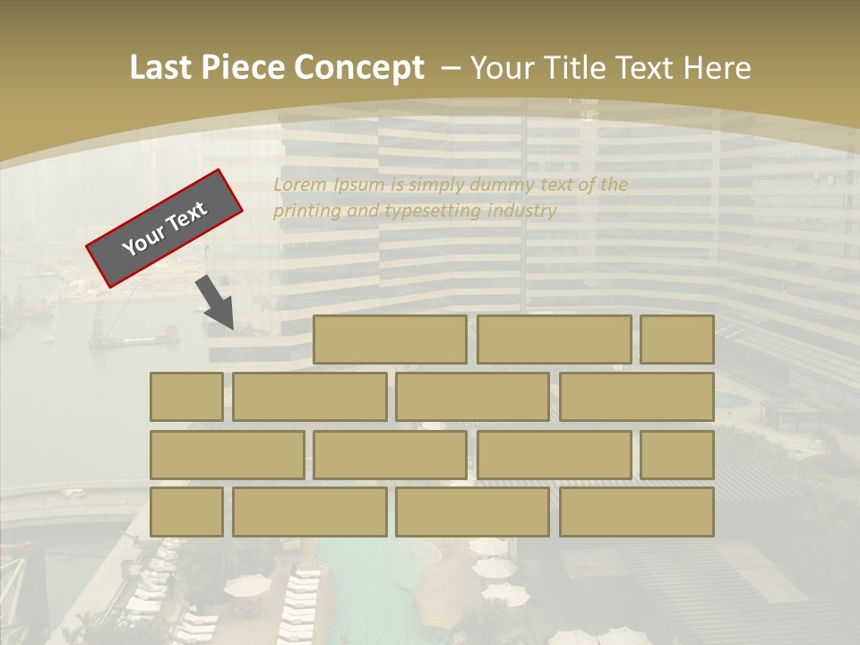 Pool District Town PowerPoint Template