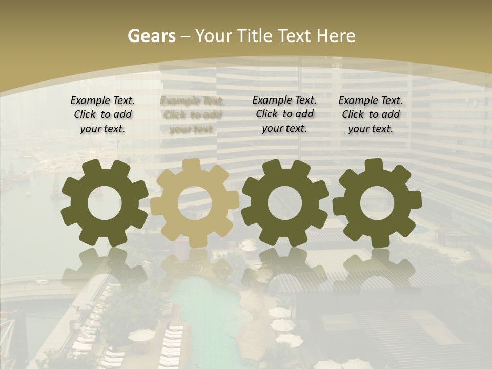 Pool District Town PowerPoint Template