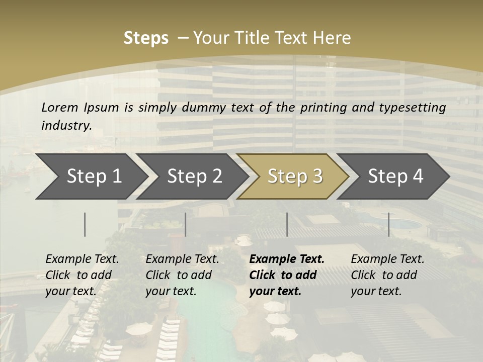 Pool District Town PowerPoint Template