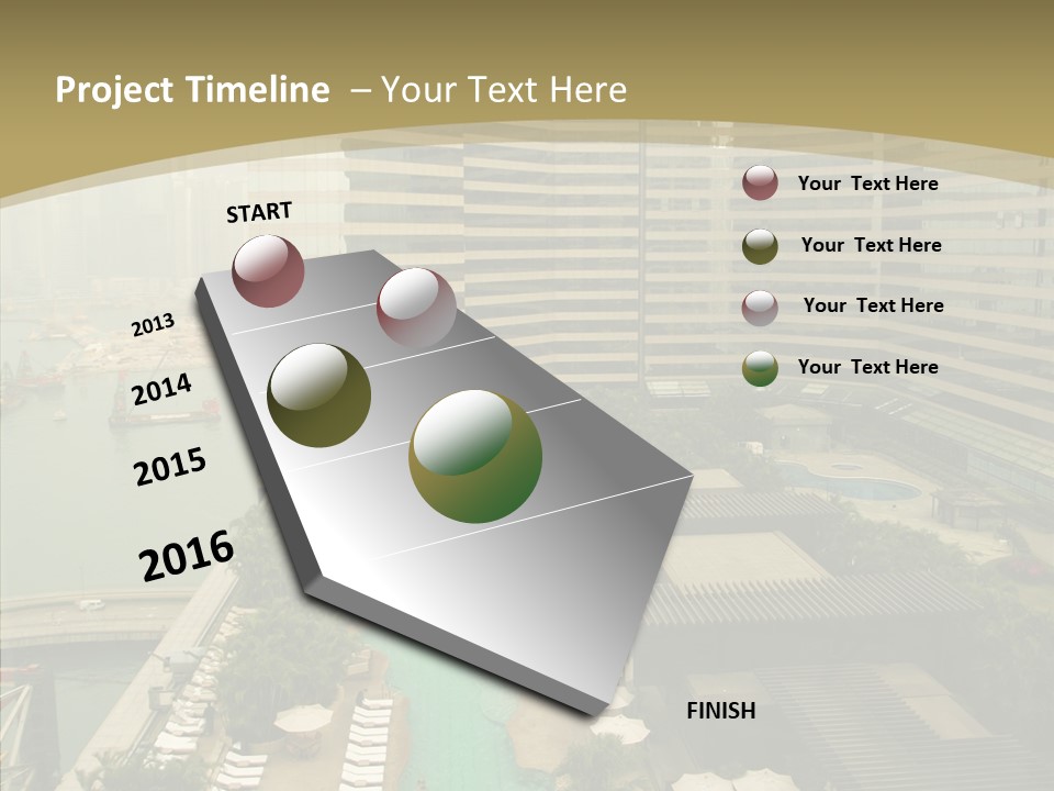 Pool District Town PowerPoint Template