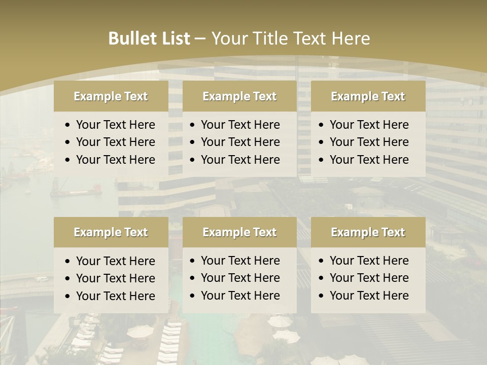 Pool District Town PowerPoint Template