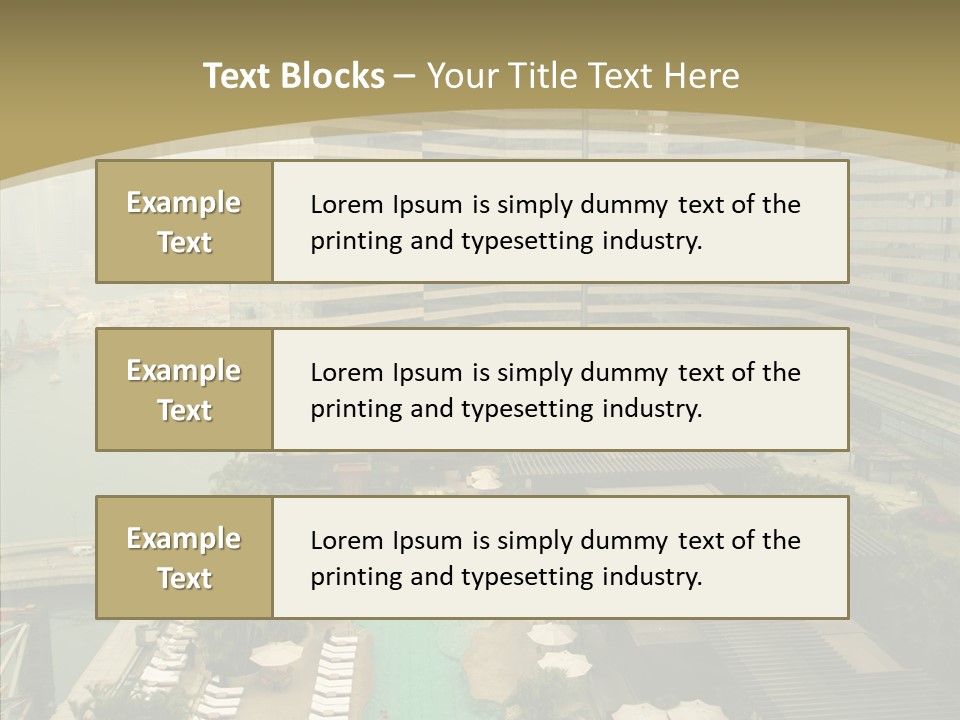 Pool District Town PowerPoint Template