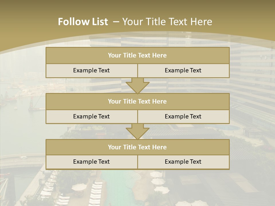 Pool District Town PowerPoint Template