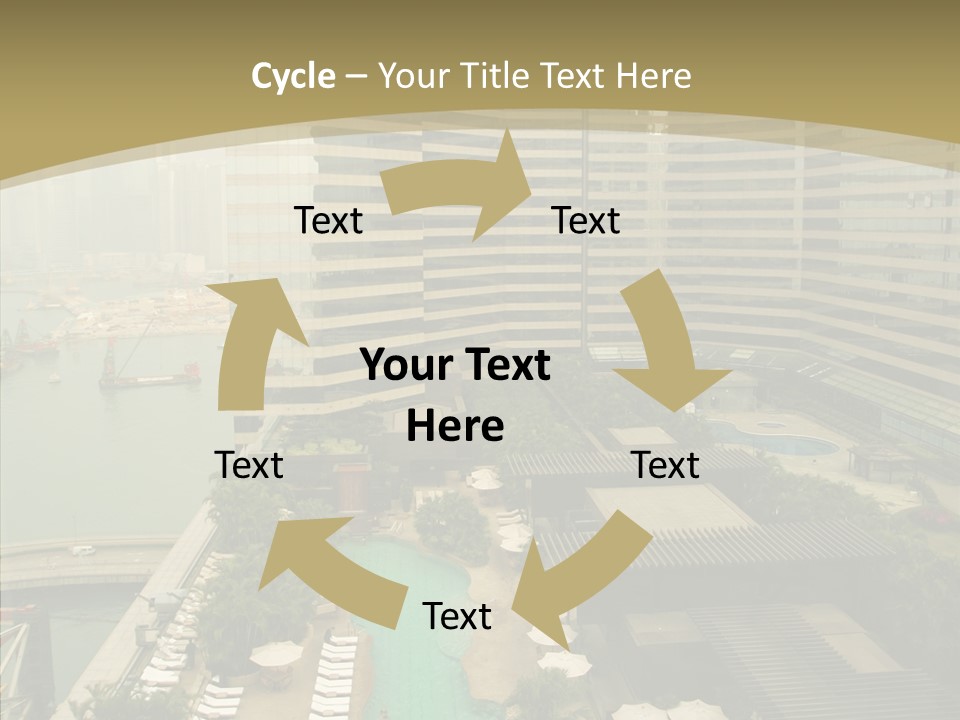 Pool District Town PowerPoint Template