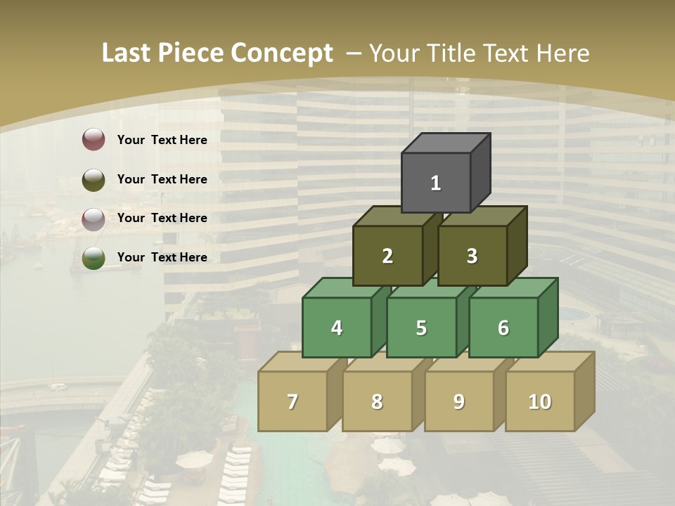 Pool District Town PowerPoint Template