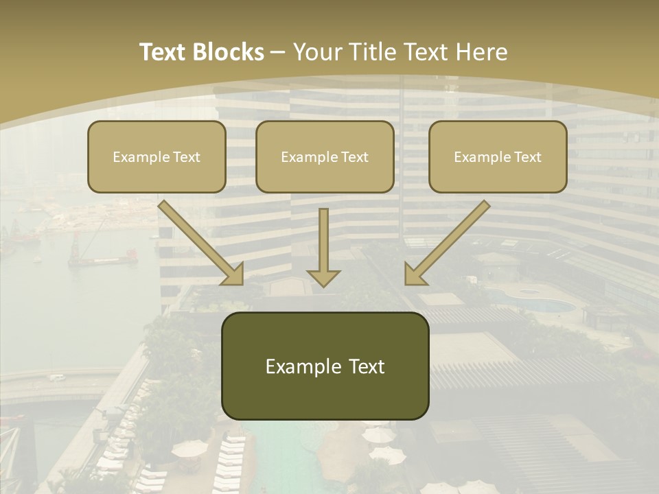 Pool District Town PowerPoint Template