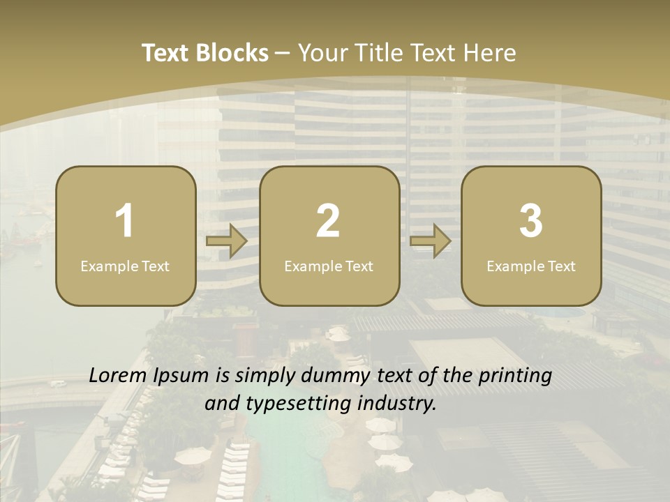 Pool District Town PowerPoint Template