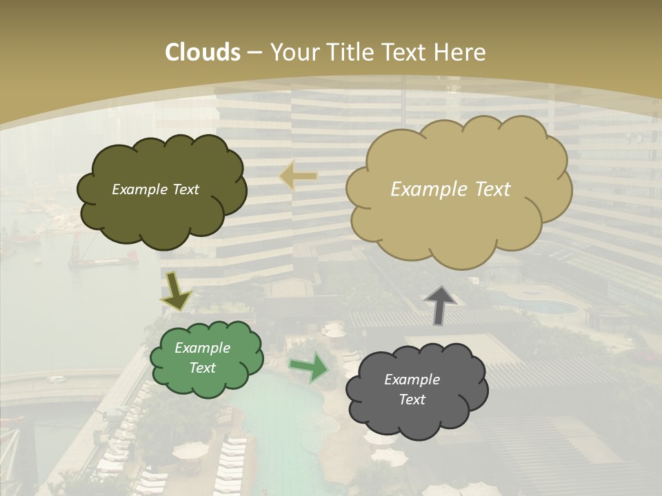 Pool District Town PowerPoint Template