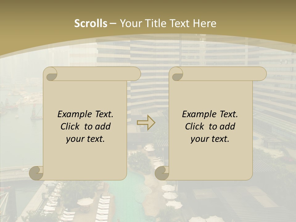 Pool District Town PowerPoint Template