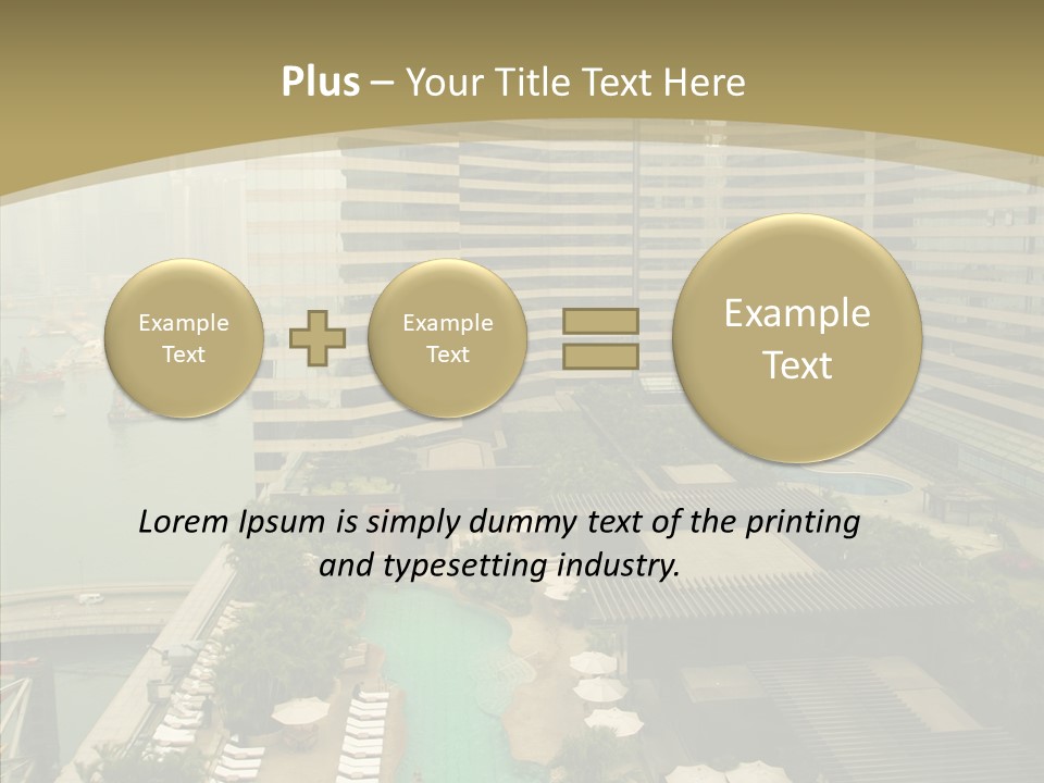 Pool District Town PowerPoint Template