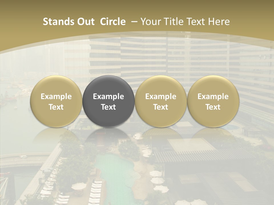 Pool District Town PowerPoint Template