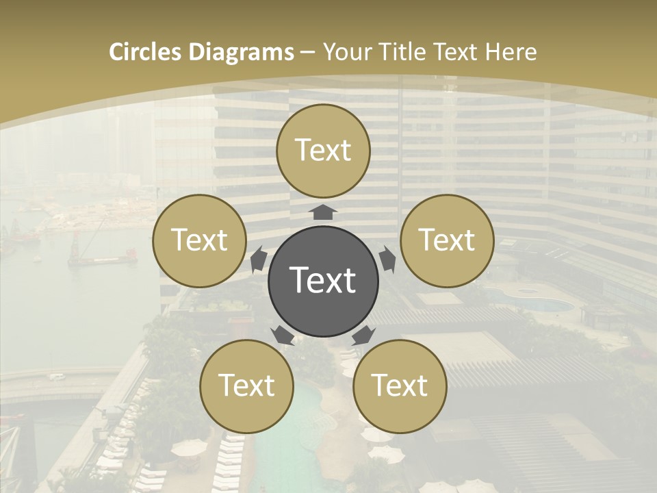 Pool District Town PowerPoint Template