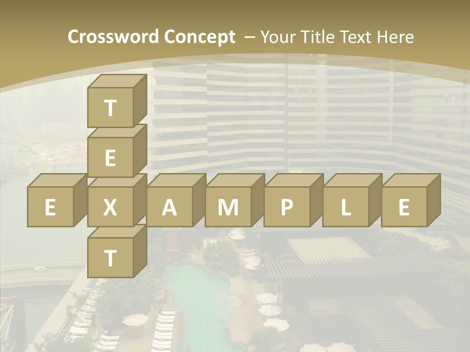 Pool District Town PowerPoint Template