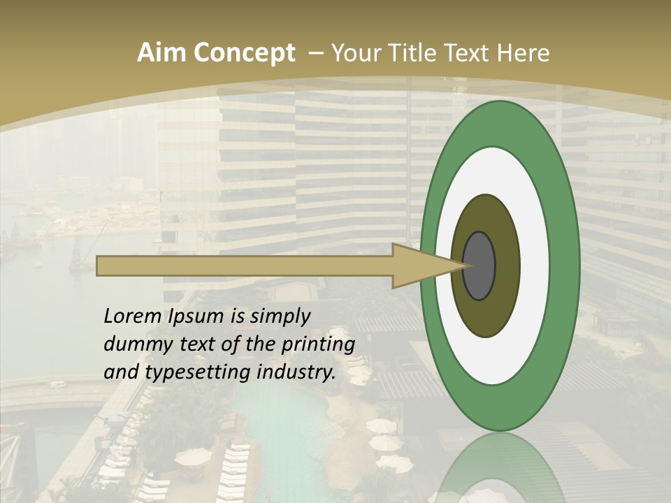 Pool District Town PowerPoint Template