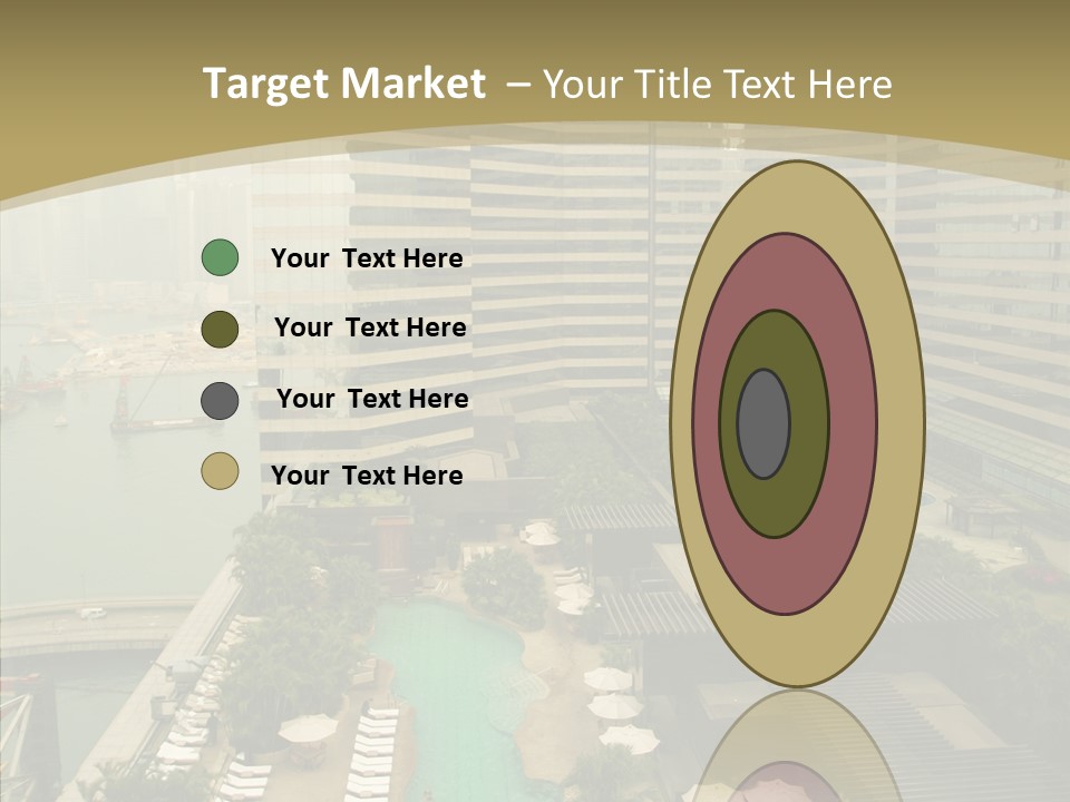 Pool District Town PowerPoint Template