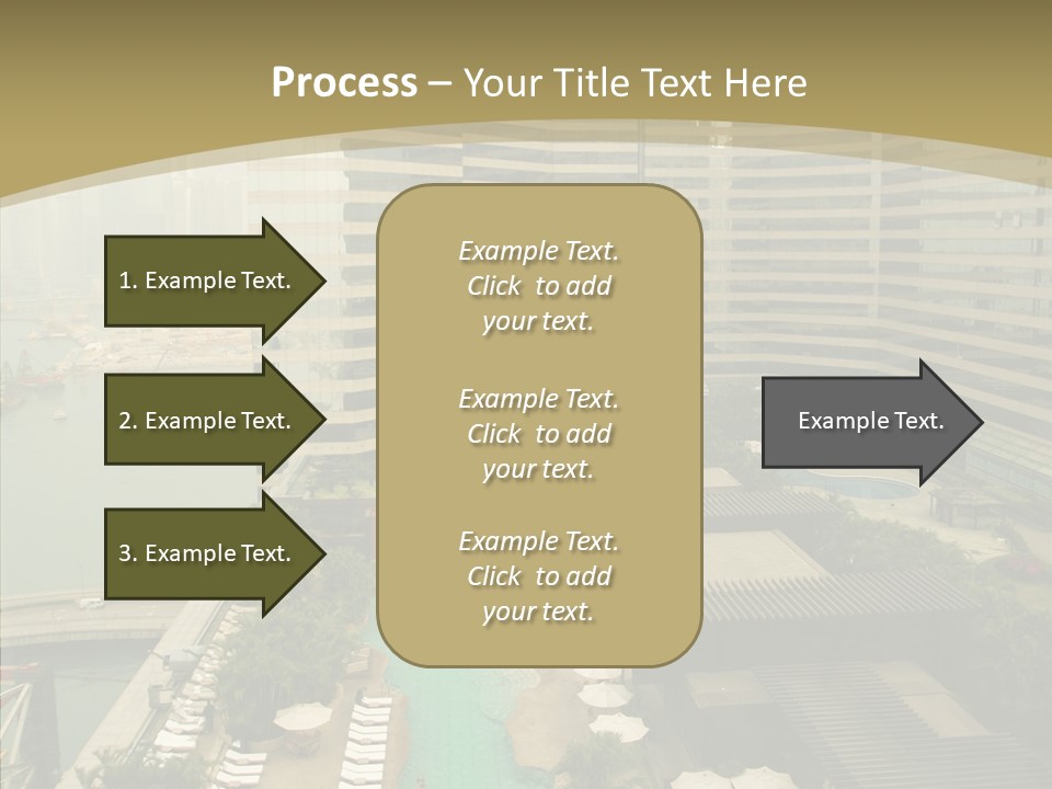 Pool District Town PowerPoint Template