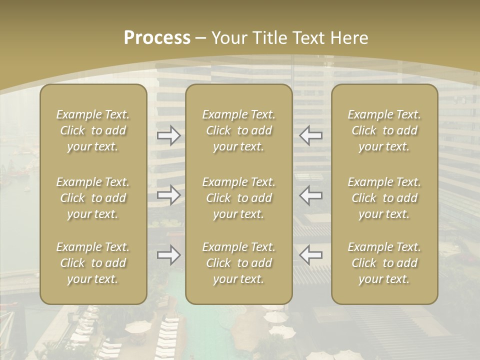 Pool District Town PowerPoint Template