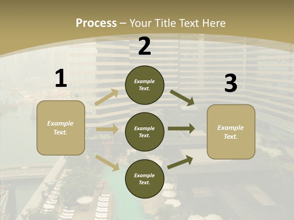 Pool District Town PowerPoint Template