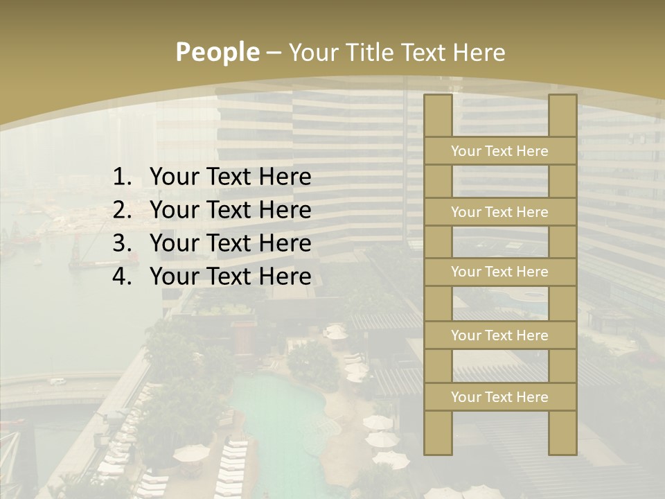 Pool District Town PowerPoint Template