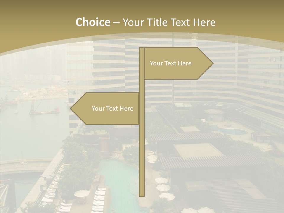 Pool District Town PowerPoint Template