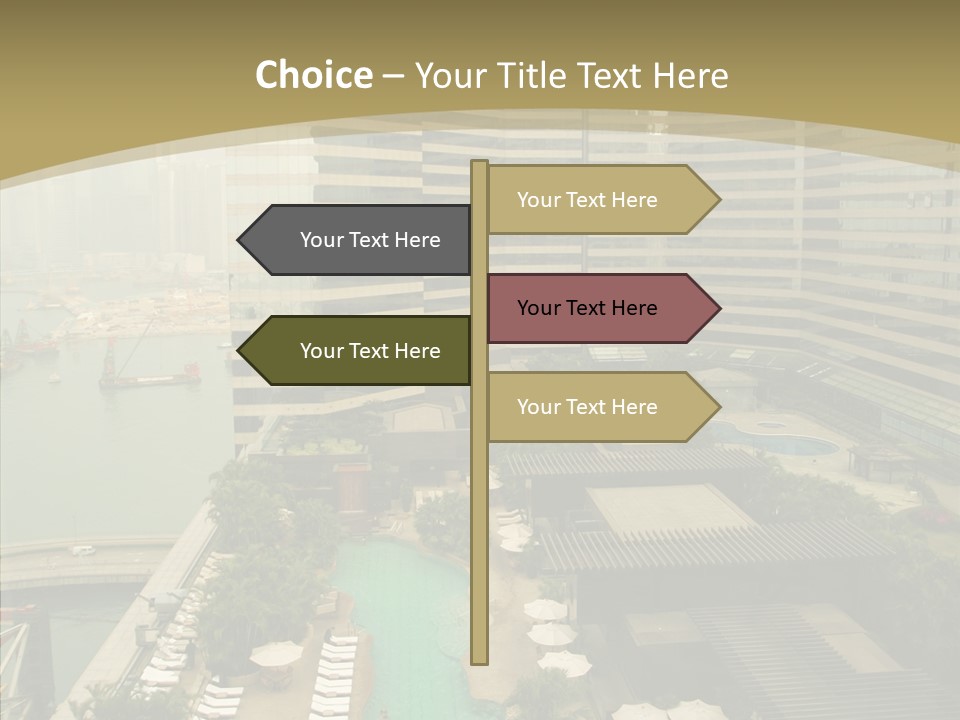 Pool District Town PowerPoint Template
