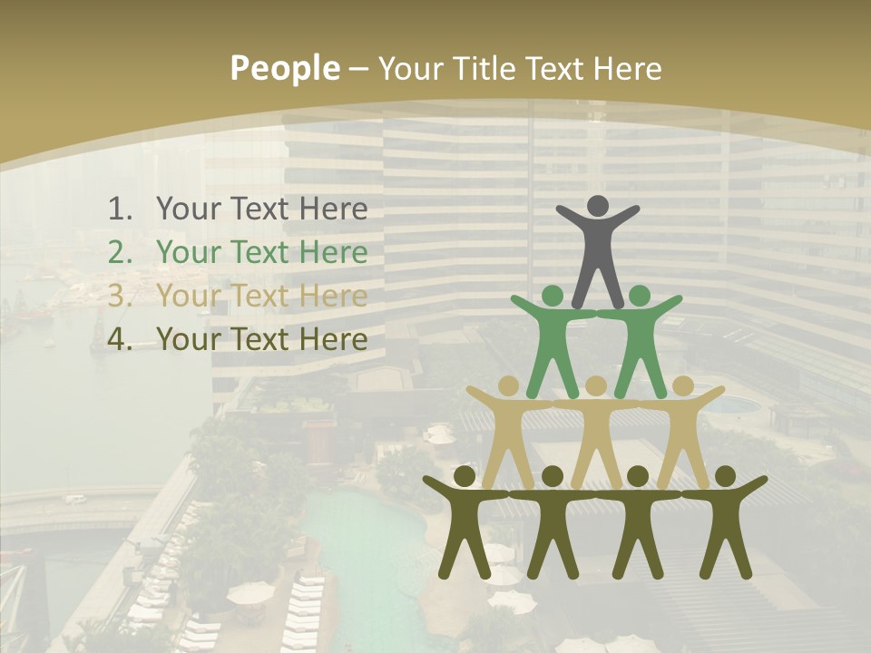 Pool District Town PowerPoint Template