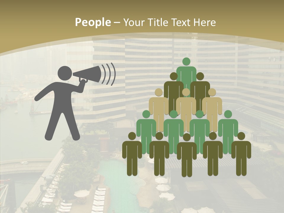 Pool District Town PowerPoint Template