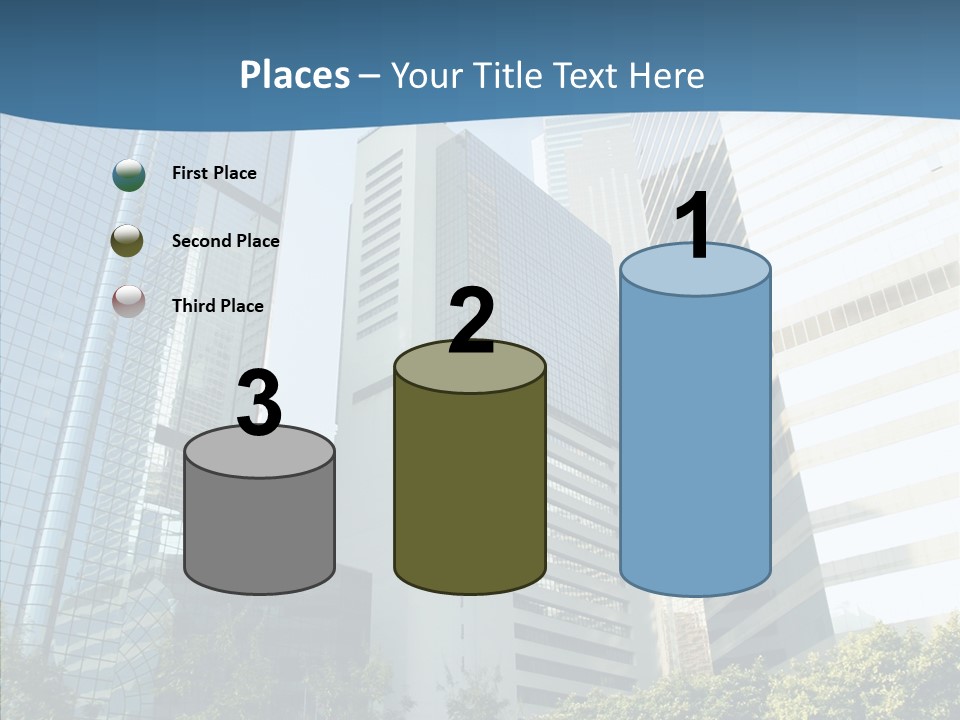 District Megapolis Skyscraper PowerPoint Template