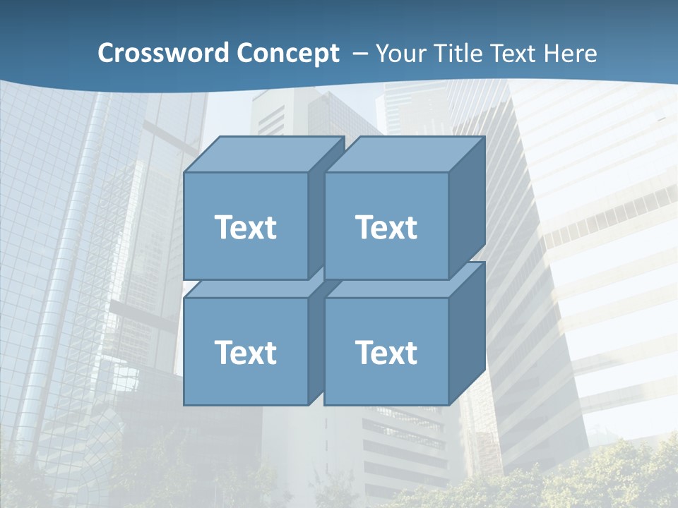 District Megapolis Skyscraper PowerPoint Template