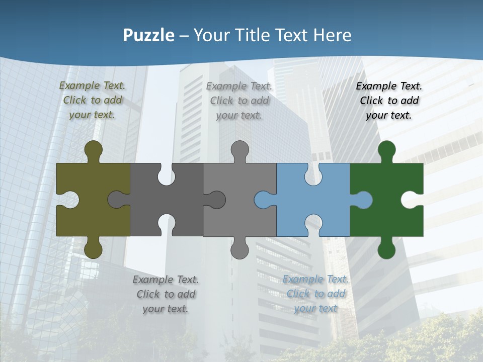 District Megapolis Skyscraper PowerPoint Template