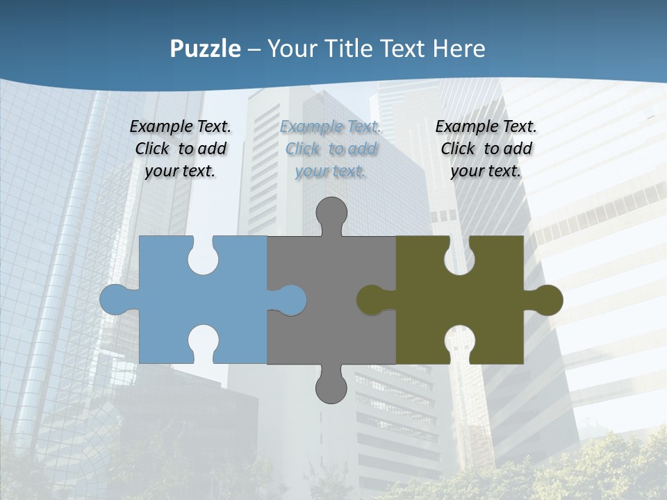 District Megapolis Skyscraper PowerPoint Template