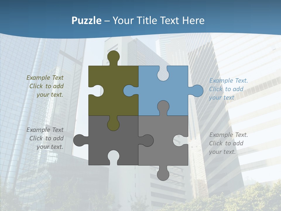 District Megapolis Skyscraper PowerPoint Template