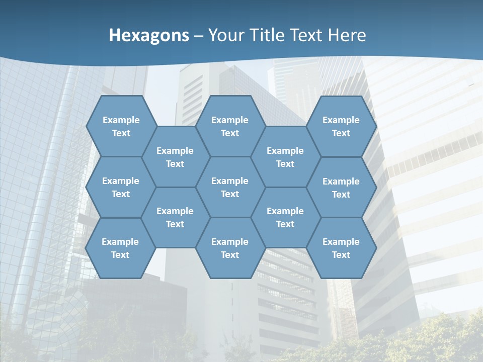 District Megapolis Skyscraper PowerPoint Template