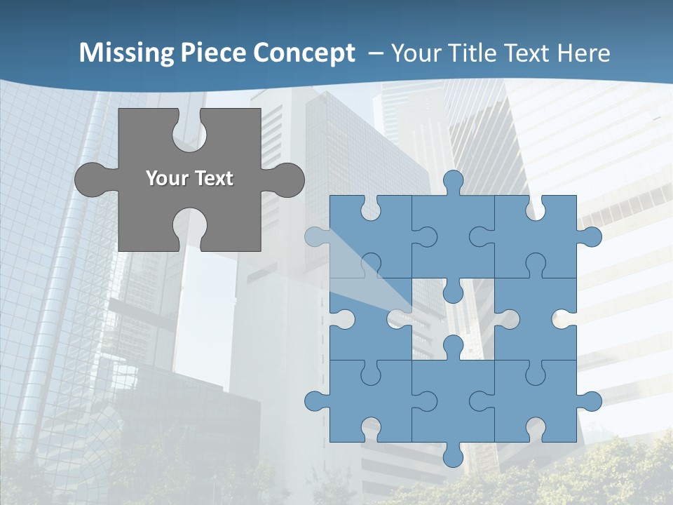 District Megapolis Skyscraper PowerPoint Template