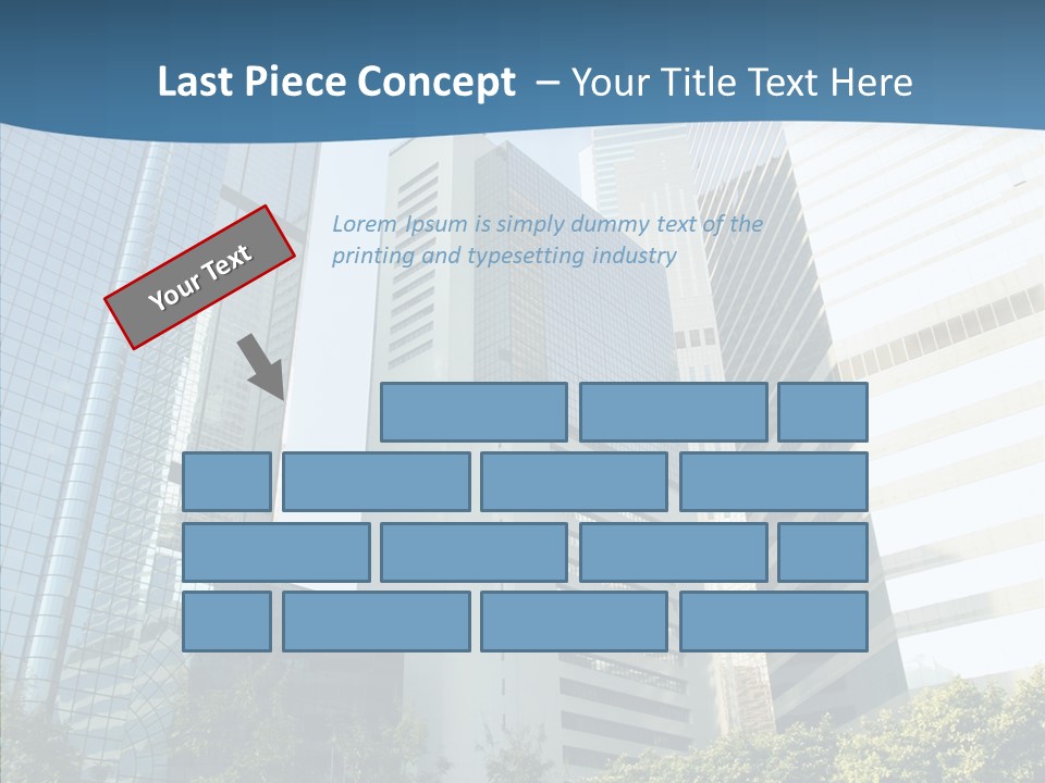 District Megapolis Skyscraper PowerPoint Template