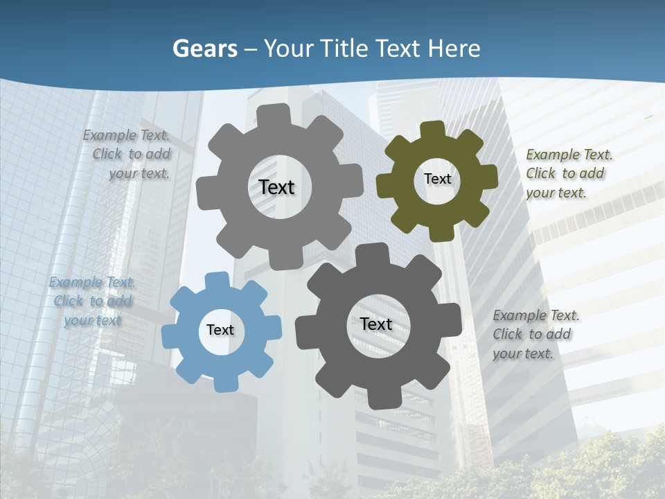District Megapolis Skyscraper PowerPoint Template