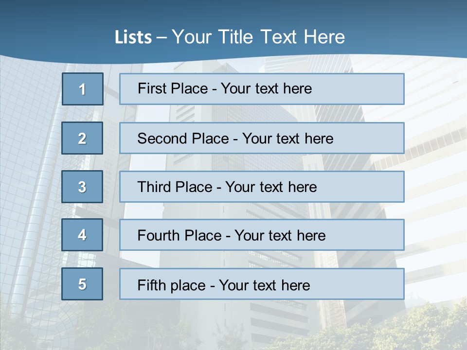 District Megapolis Skyscraper PowerPoint Template