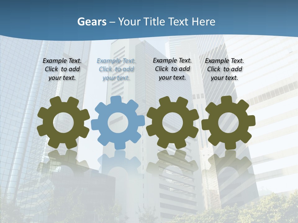District Megapolis Skyscraper PowerPoint Template