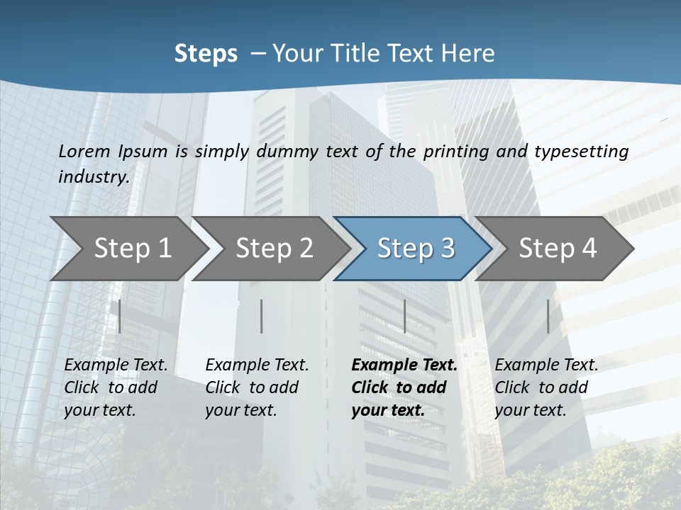 District Megapolis Skyscraper PowerPoint Template