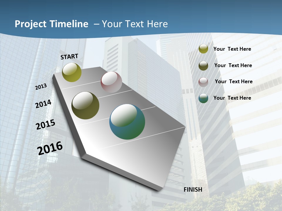District Megapolis Skyscraper PowerPoint Template