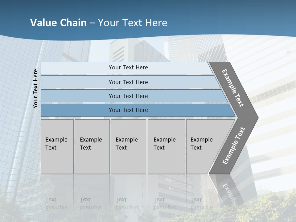 District Megapolis Skyscraper PowerPoint Template