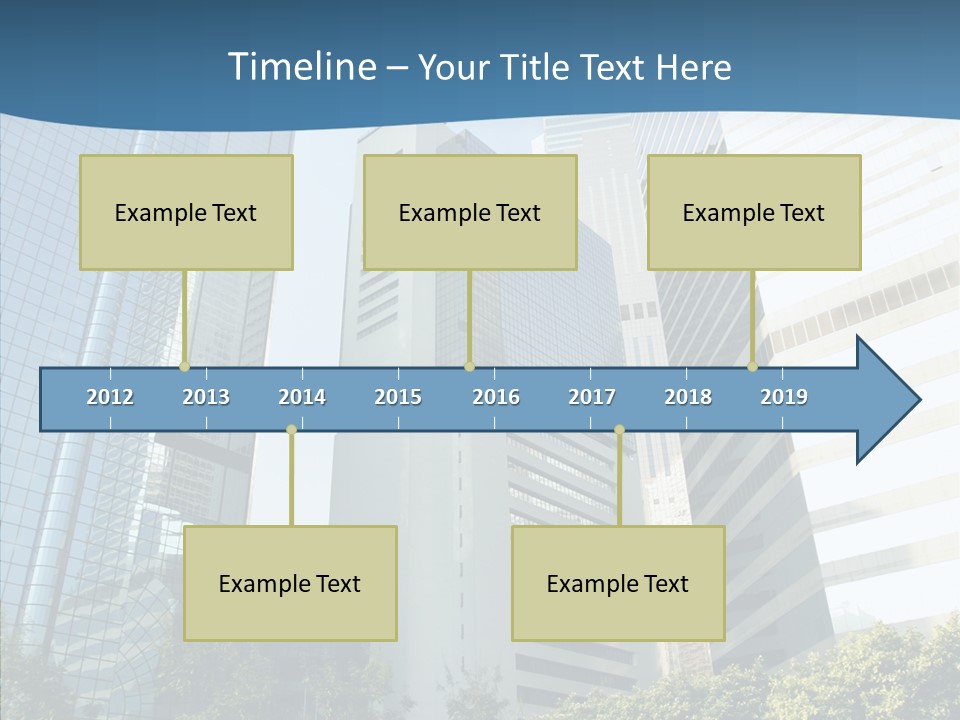 District Megapolis Skyscraper PowerPoint Template