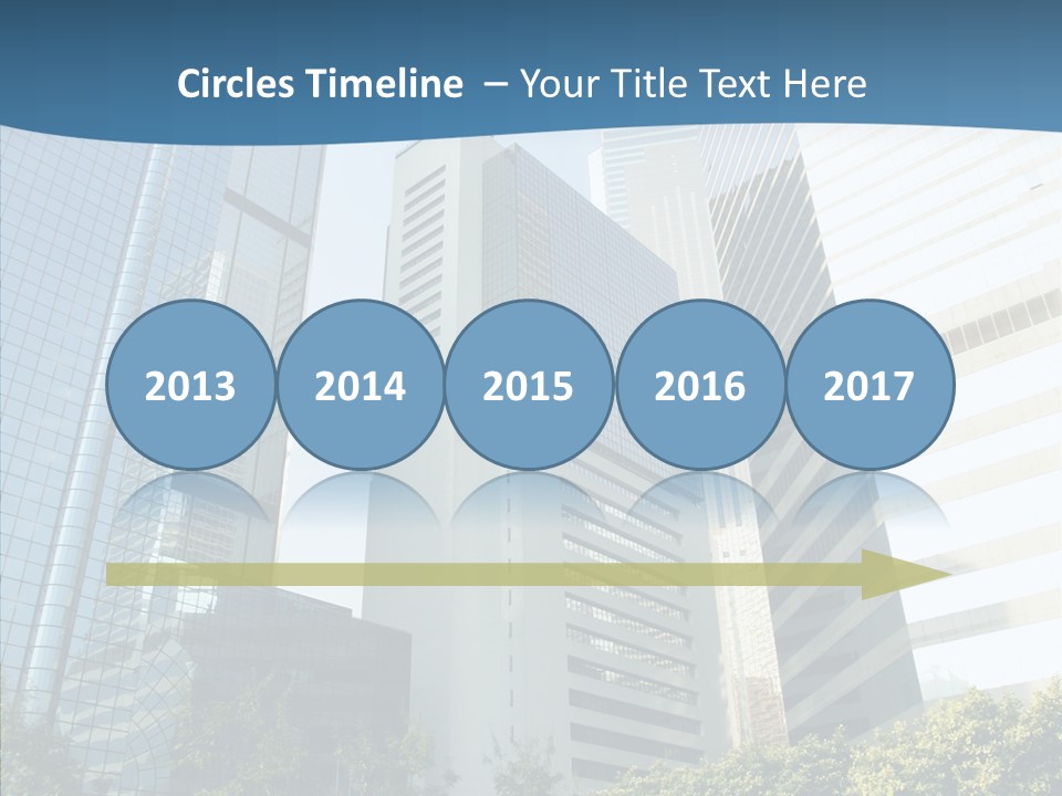 District Megapolis Skyscraper PowerPoint Template