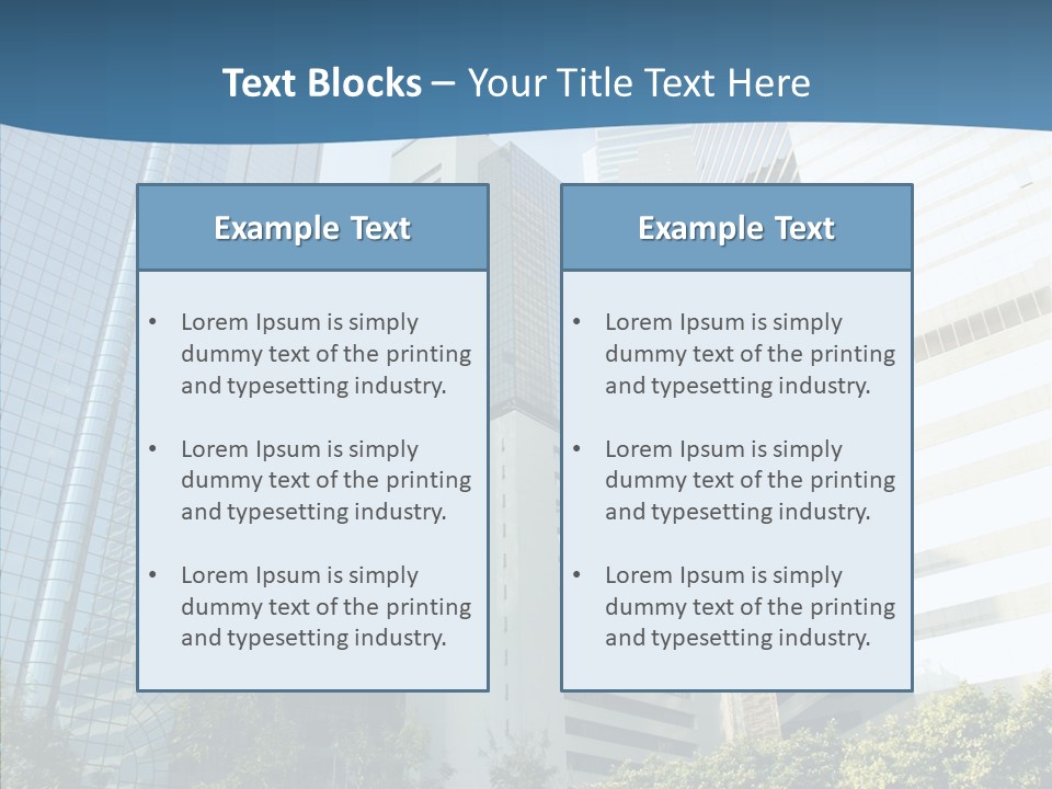 District Megapolis Skyscraper PowerPoint Template