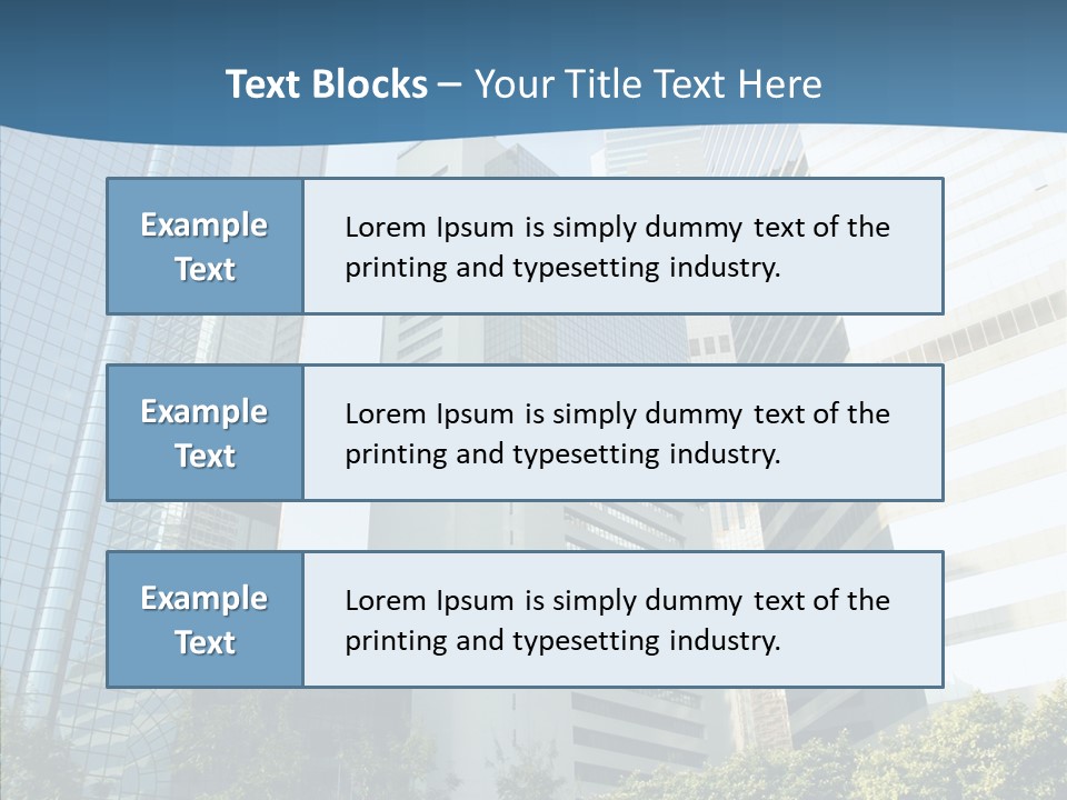 District Megapolis Skyscraper PowerPoint Template