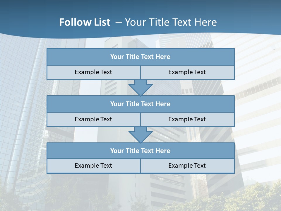 District Megapolis Skyscraper PowerPoint Template
