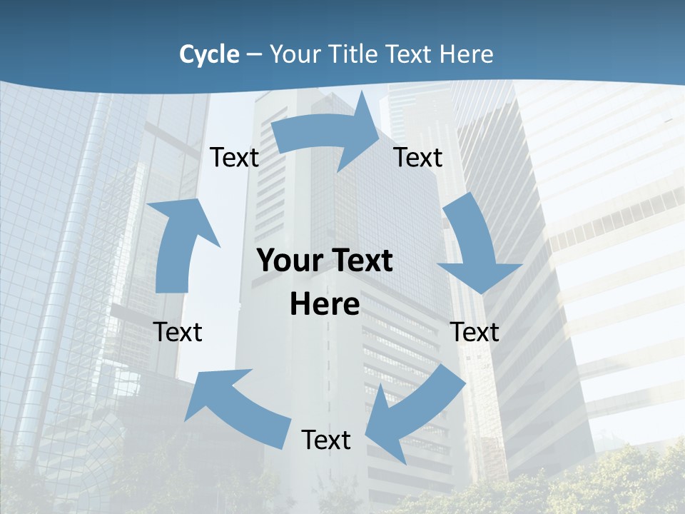 District Megapolis Skyscraper PowerPoint Template