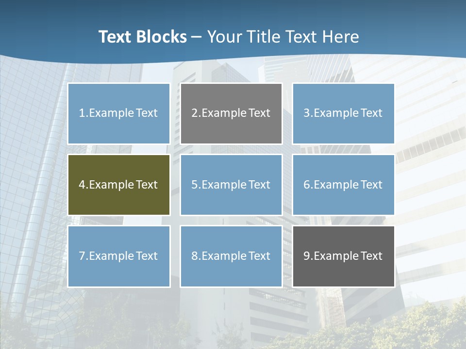District Megapolis Skyscraper PowerPoint Template