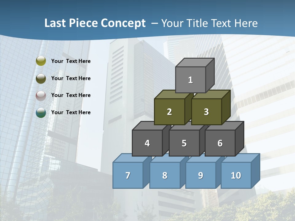 District Megapolis Skyscraper PowerPoint Template