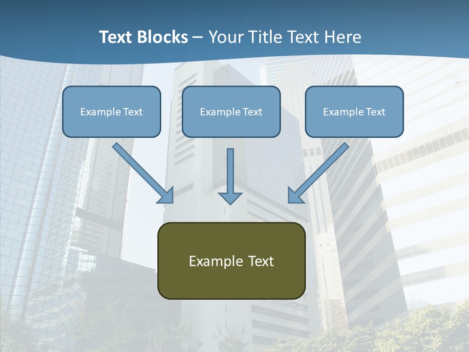 District Megapolis Skyscraper PowerPoint Template